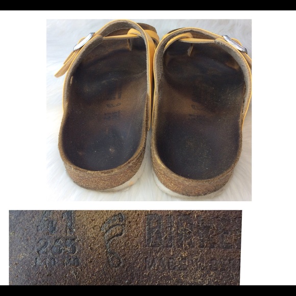 Birkenstock Mayari Birko-flor Sandals Yellow 10 - Picture 7 of 8